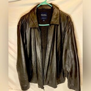 Brooks Brothers Men’s Black Leather Jacket